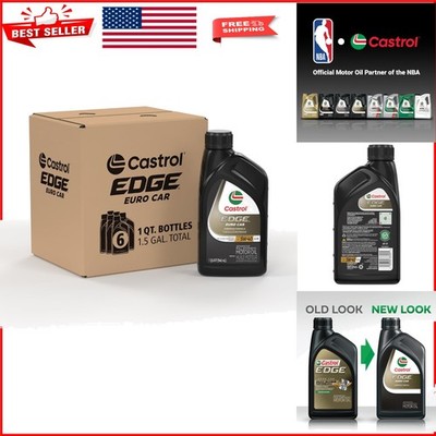 Edge Euro 5W-40 Synthetic Motor Oil - Exceptional Engine Protection (6 Quarts)