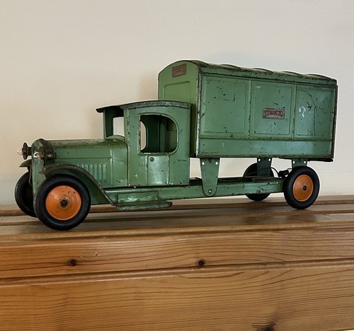 RARE! 1930s Structo Delivery Truck 21” Long Original Condition BEAUTIFUL - Afbeelding 2 van 20