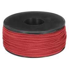 1.18mm x 164 Feet Paracord Micro Cord Rope 100 LB Braided Cord, Red