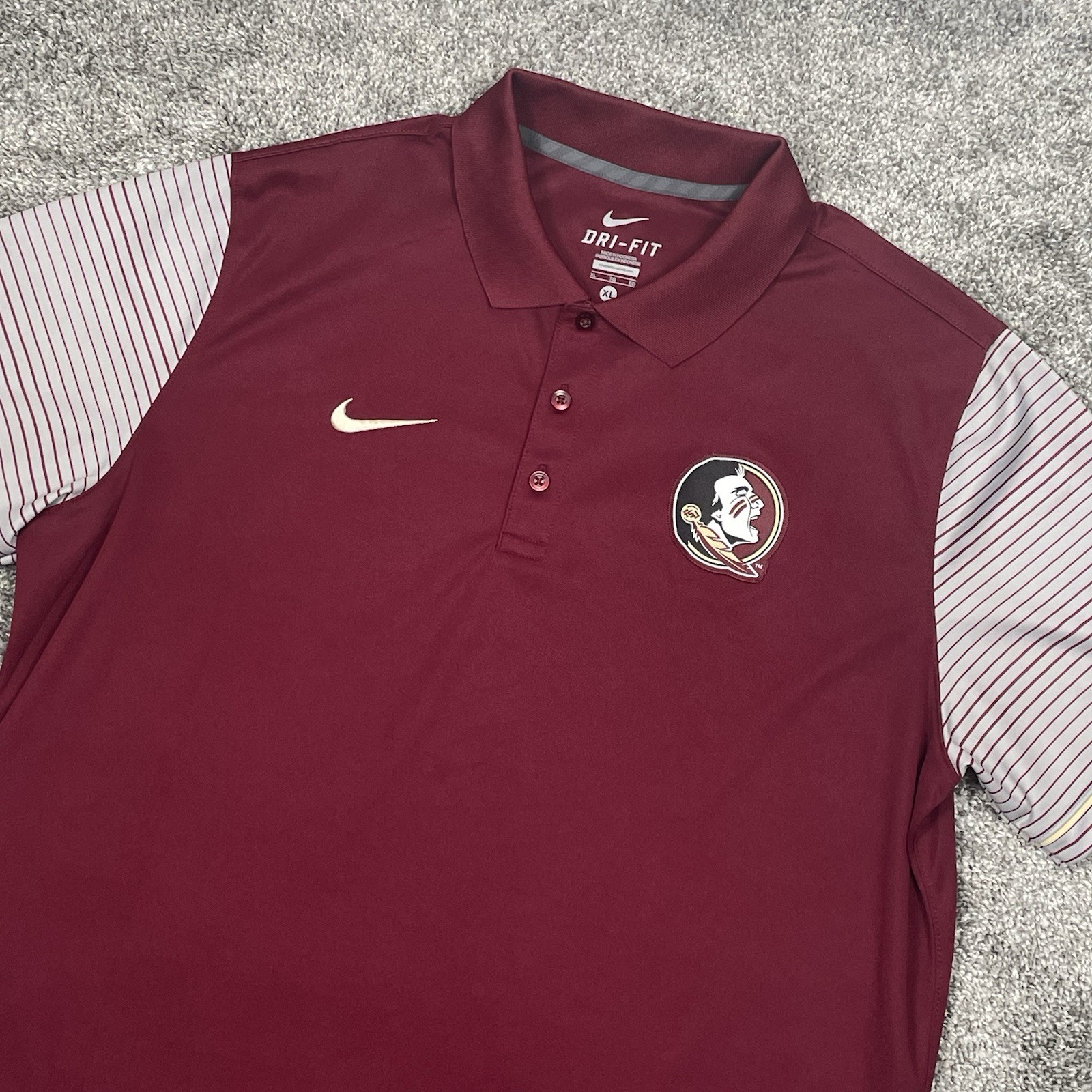 Florida State Seminoles Nike Dri-FIT Polo Shirt Men’s XL FSU Golf Performance