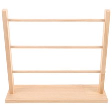 Multi Tiered Wooden Ribbon Rack Ribbon Organizer Basket for Craft Room