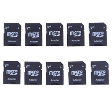 10Pcs Micro SD Transflash TF to SD SDHC Memory Card Adapter Converter Phones Tab