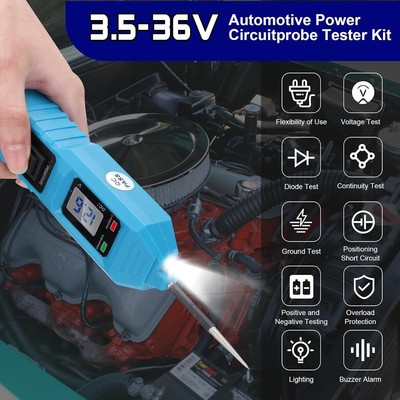 Digital Car Power Probe Test Light Circuit Tester 3.5-36V Voltage Display