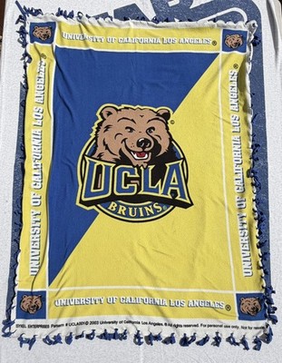 UCLA Bruins vintage Blanket Sykel Enterprises length 4Ft. 10  x Width 4Ft. 10 