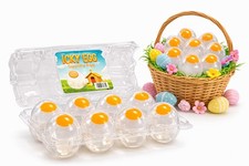 Namre Squishy Ball Splat Eggs 8-Pack Clear Egg Yolk Stress Relief Toys Sque...