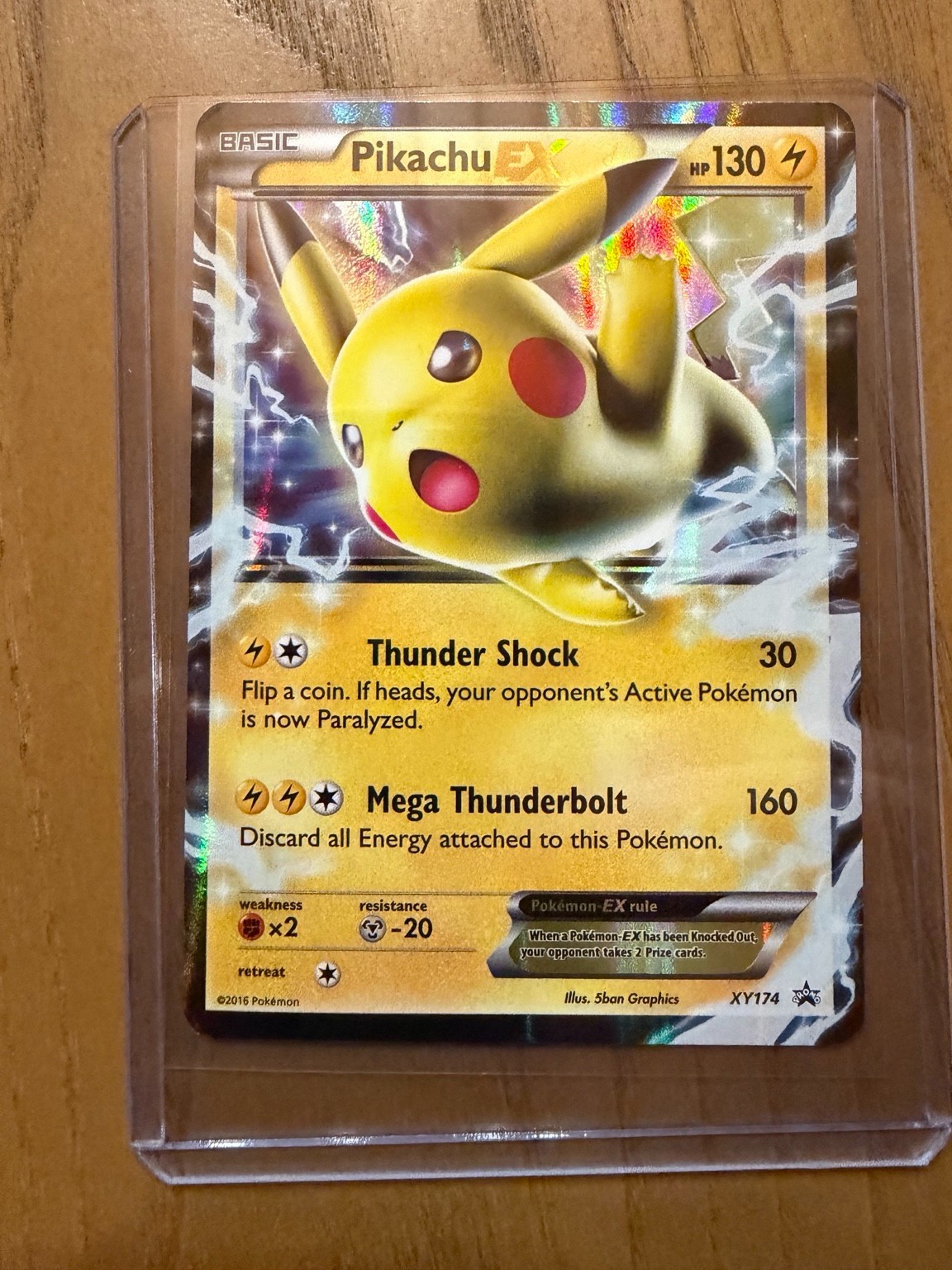 Pikachu EX XY174 - XY Black Star Promo Holo Pokemon TCG - Near Mint