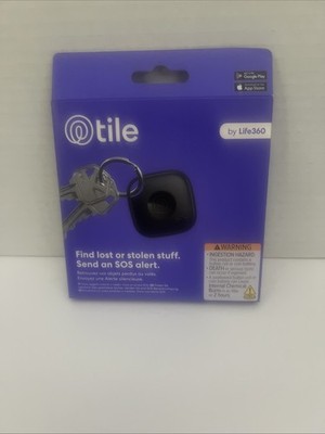 Tile Mate Bluetooth Tracker, Wireless Item Locator, iOS and Android - Black