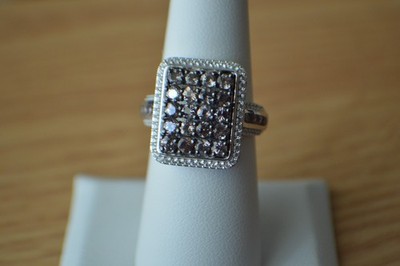 2,50ct Farbwechsel Granat / Zirkon Ring rhodiniert über Feinsilber Größe 6