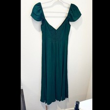 Reformation Baxley Women s Emerald Green Dress Prom Formal Wedding Bridesmaid 2