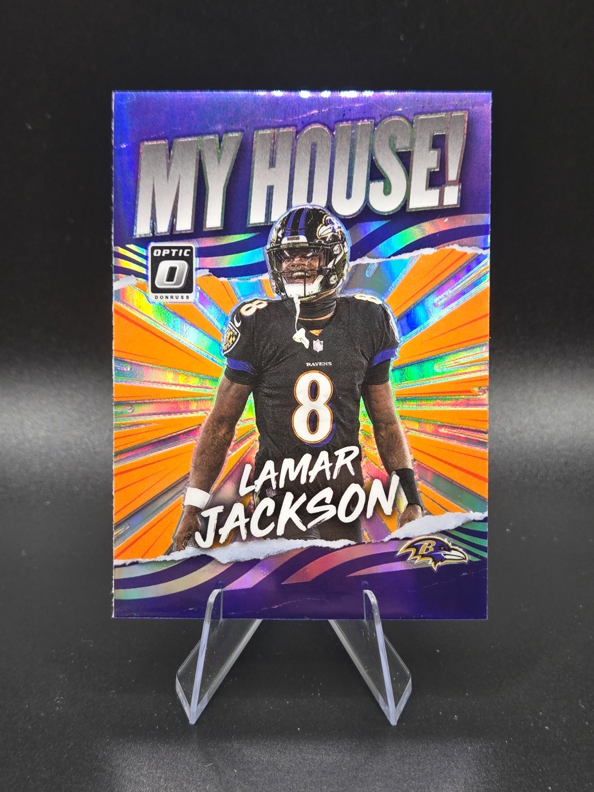 2021 Donruss Optic My House! #9 Lamar Jackson! Ravens