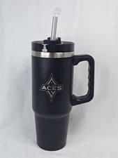 Las Vegas Aces WNBA 2025 World Champions TUMBLER Cup With lid & Straw New! 