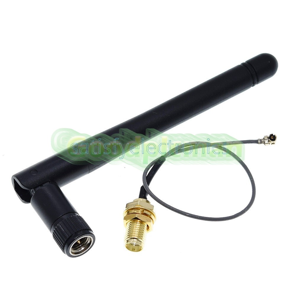 2.4G Wireless SMA Antenna with Extension cord for NRF24L01+PA CC2500 Arduino F