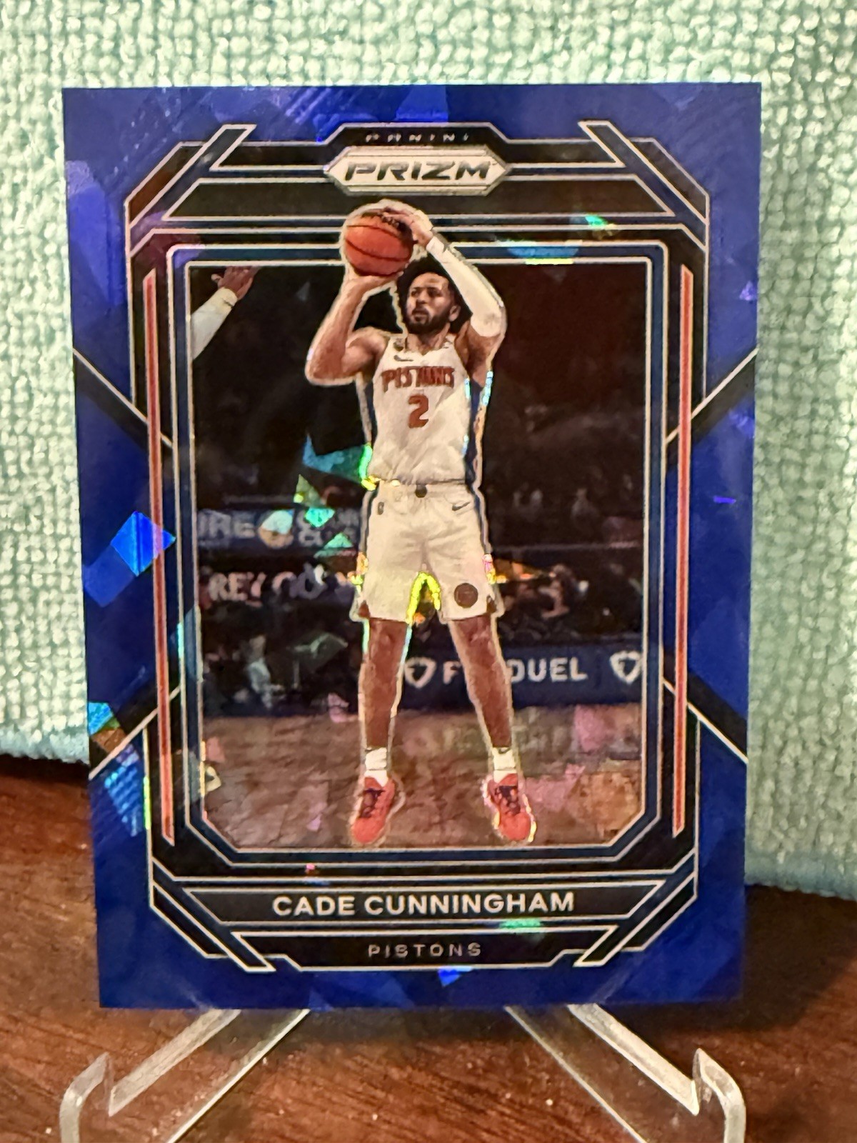 2022-23 Panini Prizm Cade Cunningham Blue Ice Prizm /125  #89 Pistons