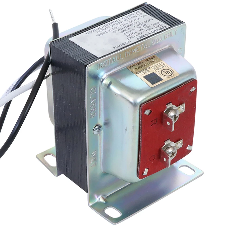 24V 40VA Thermostat Doorbell Transformer, Power Adapter for Nest, Ecobee, Sensi
