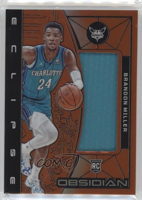 2023-24 Panini Obsidian Electric Etch Orange Flood 42/99 Brandon Miller 17d3