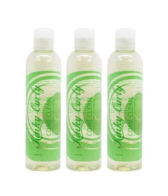 3 Pack - Kinky Curly Natural Moisturizing  Come-Clean-Shampoo 