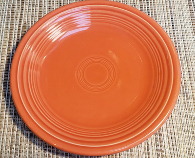 Fiesta Persimmon 7.25'' Salad Plate RETIRED 1998 MMD Date Code Homer Laughlin