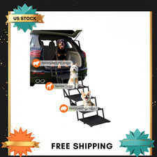 Dog Stairs for Large Dogs, Heavy Duty Foldable Dog Steps for Car Truck Non-Slip
