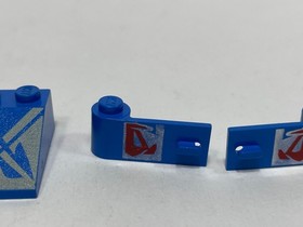 LEGO Star Wars 7131 Anakin's Podracer Printed Parts  Blue Doors Slope