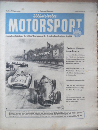 ILLUSTRIERTER MOTORSPORT 3 - 1955 X Weltmeister Fangio Formel 1 BMW-Motorräder