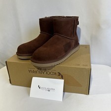 WOMEN'S KOOLABURRA BY UGG W KOOLA MINI II BROWN PULL ON CHESTNUT BOOTS Sz 7