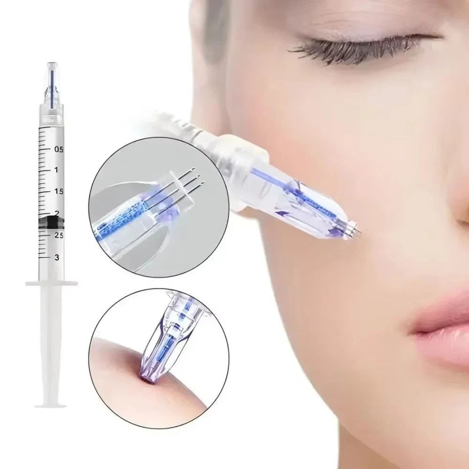 5/10/20/Pcs Crystal Nanosoft Microneedle 3Pin Needles Anti Aging Eyes Neck Lines - Image 4 of 4