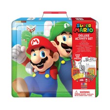 Nintendo Super Mario Deluxe Activity Art Set with Metal Carrying Case 500 Piece