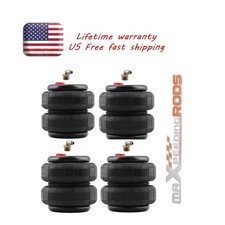 4 Packs Air Suspension Bag Standard 2500lb 12npt Single Port Heavy Duty Truck