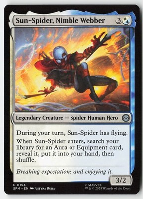 Sun-Spider, Nimble Webber #154 (NM) Spider-Man SPM Magic MTG