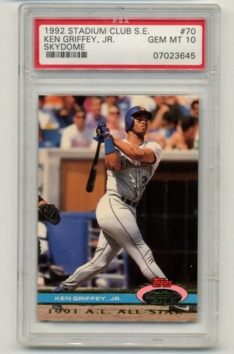 1992 Stadium Club Skydome Ken Griffey Jr. #70 PSA 10! Gem mint! Very Tough!