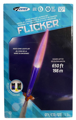 Estes Flicker 21'' Flying Model Rocket Kit w Launch Set NEW SEALED 2017 #1437