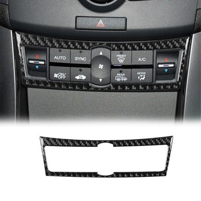 Carbon Firber Interior Climate Control Panel Trim Cover For Acura TSX 2009-2014