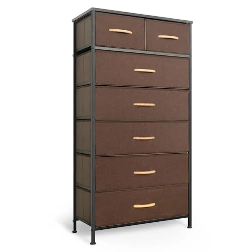 brown plastic dresser 296 Plastic Drawer Unit 4 Tiers Brown 37.5x45.5x90cm