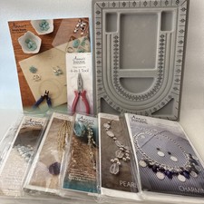 10PC Annie's Simply Beads Kit of the Month Club, Guide, 4-in-1 Tool, Bead Board