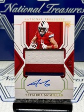 2025 National Treasures Tetairoa McMillan Rookie Gold RPA 3-Color Patch,#/10🔥🐆