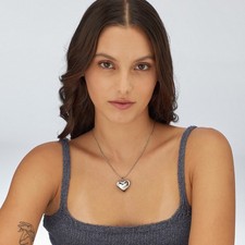 Collana Cuore Sagapo Acciaio Regalo Ragazza Dolce Pensiero SSE09