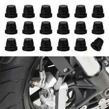 Lecctso 18PCS Car Brake Bleeder Screw Caps Rubber Auto Grease Fitting Dust Ze...