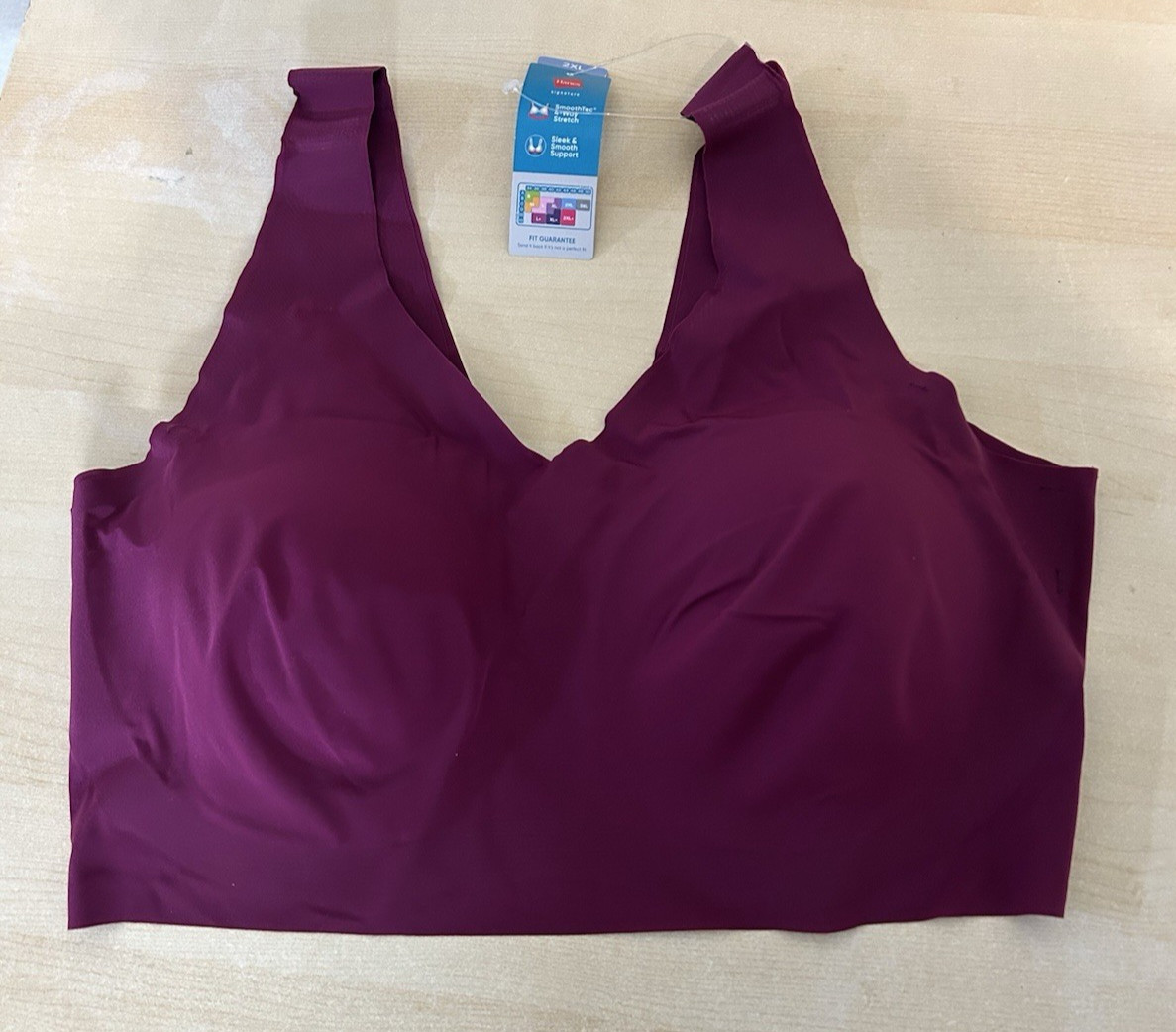 Brands Invisible Embrace Wire-Free Bra Galactic Red 2X