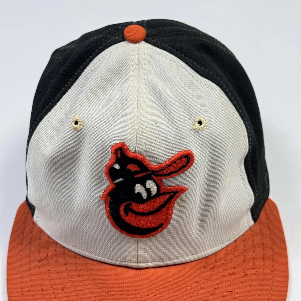 New Era Vintage 70s 80s Baltimore Orioles Hat Cap Fitted Mens 7 3/8 MLB Baseball - Image 3 of 4