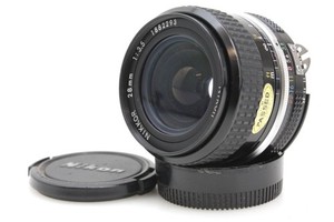 Nikon 28mm f/3.5 Wide Prime Lens, with Caps - Nikon F (Ai) Mount