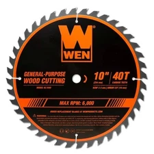 10" 40-Tooth Carbide-Tipped Professional Woodworking Saw Blade Miter Table Saws
