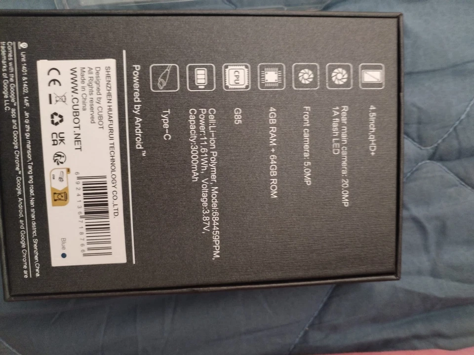 Cubot Pocket 3 Blu 64gb - Immagine 4 di 4