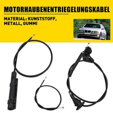 3x Motorhaubenseil 51238176595 f�r BMW 5er E39 1995-2003 Bowdenzug Frontklappe