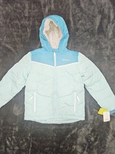 Eddie Bauer Kids Aqua Puffer Jacket Size Medium 10/12 NWT
