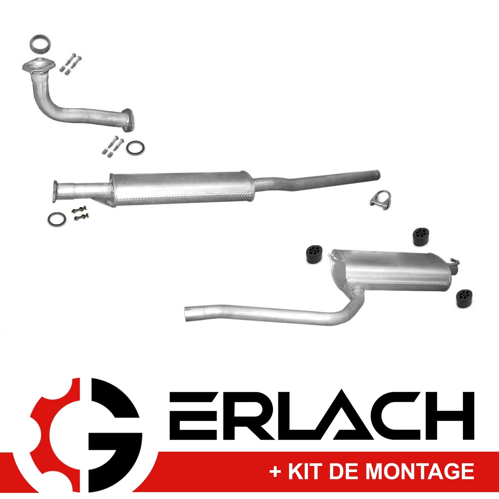 Silencieux échappement Toyota Avensis T22 1.8 résout le bruit de pot percé 4053