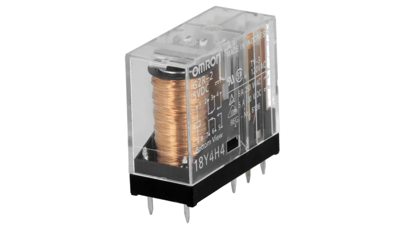 DPDT electromagnetic relay Coils 5VDC 5A/250VAC G2R-2 5VDC /T2UK