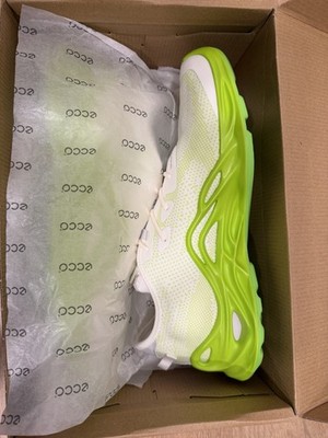 ECCO Mens Biom Infinite Textile Knit Fashion Bright White/Lime Punch
