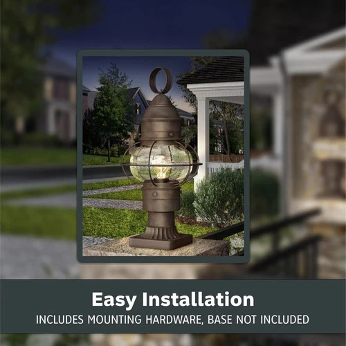 Outdoor Lamp Post Light Fixture, Classic Rustic Finish, Weather Resistant, Ex... - Picture 5 of 7