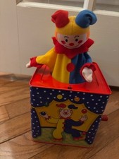 Schylling Silly Circus Jack In The Box 2010 Retro Style Kids Toy Wind Up Toy