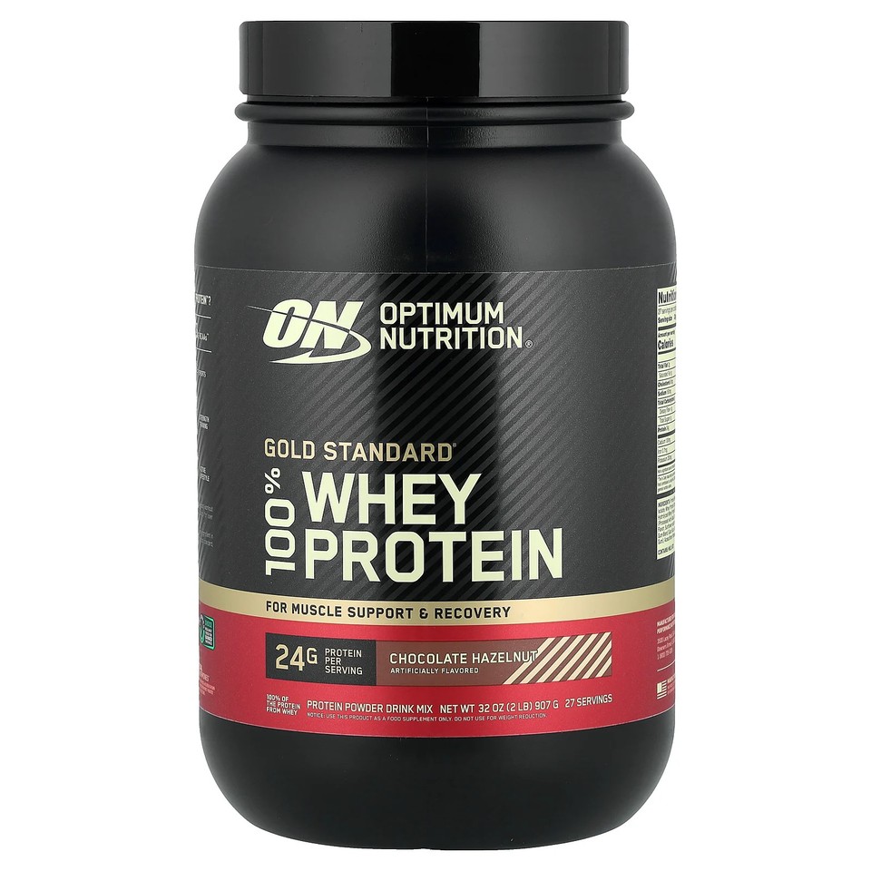 Optimum Nutrition, Gold Standard, 100% Whey, Chocolate Hazelnut, 2 lb